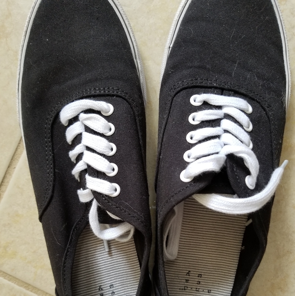 Black sneakers